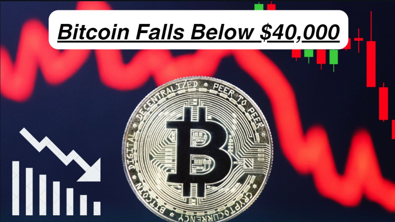 You are currently viewing Bitcoin Falls Below $40,000